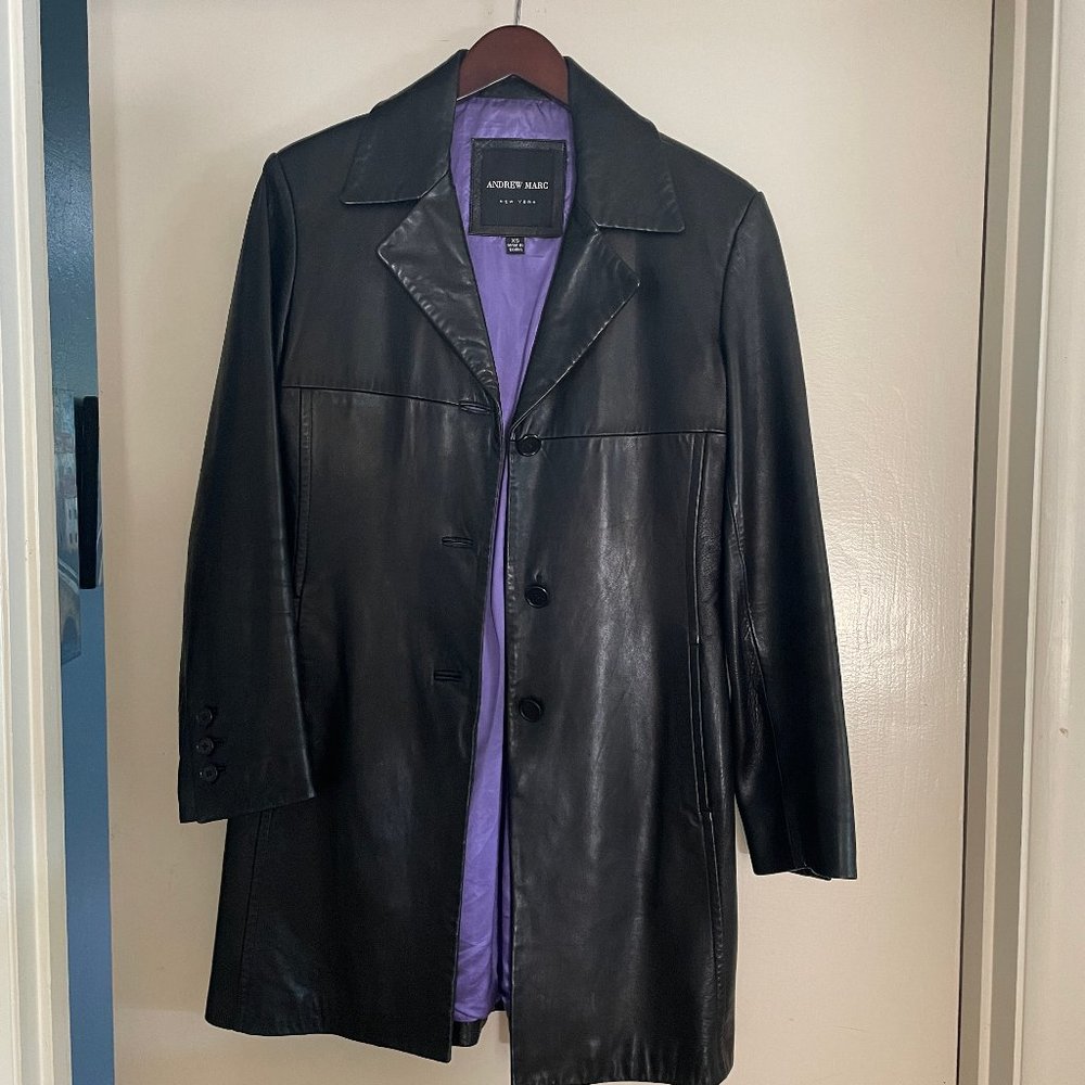 Leather jacket by Andrew Marc